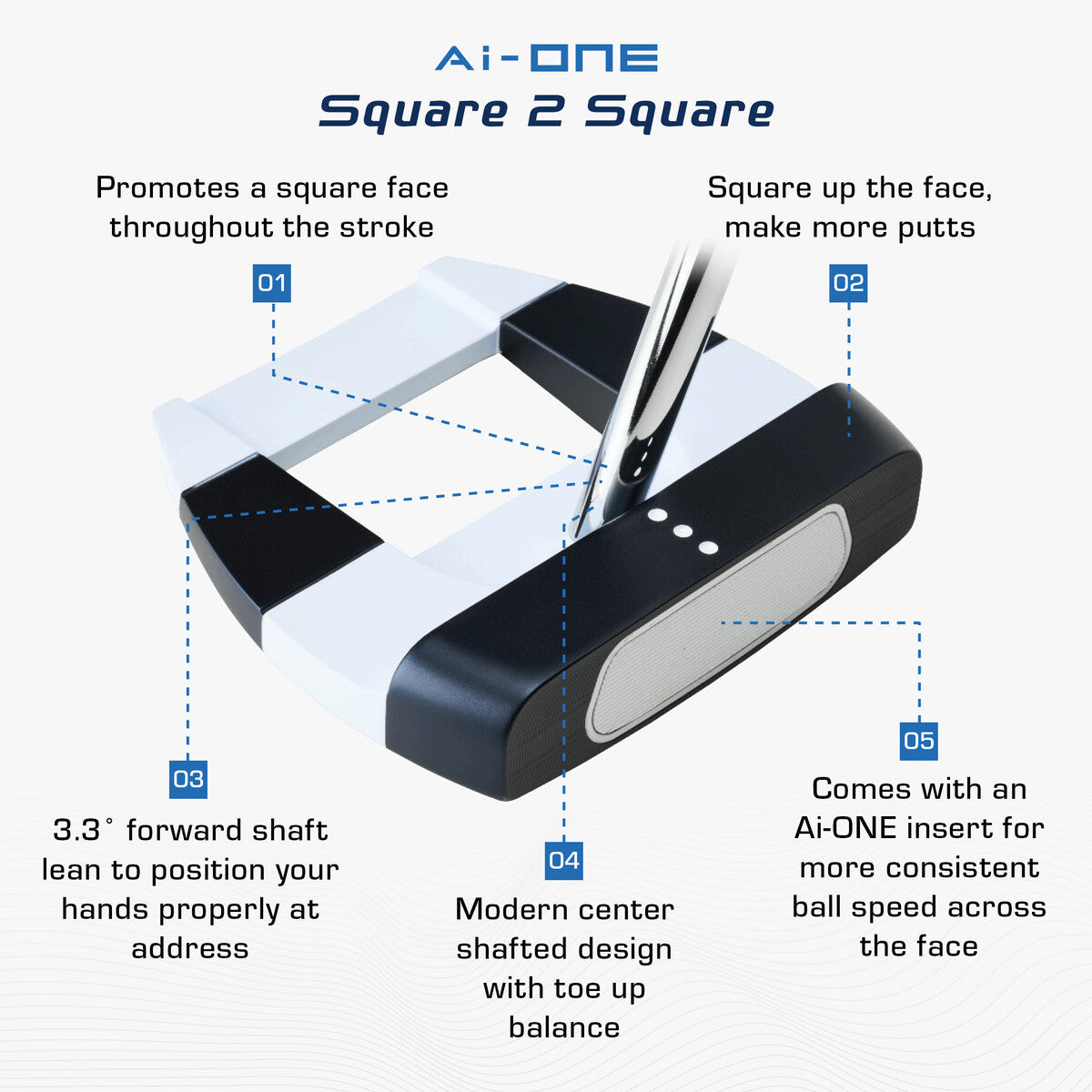 Ai-ONE Square 2 Square Jailbird Putter